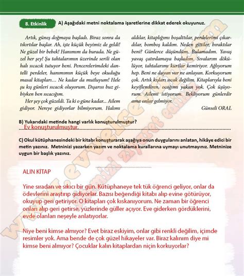 6 sınıf türkçe kitabı sayfa 17